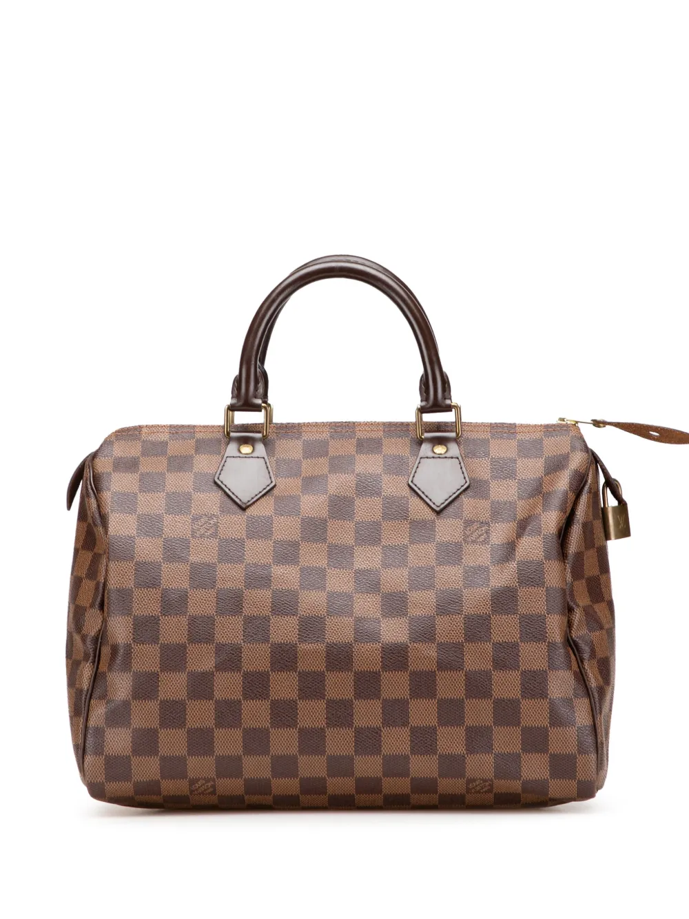 Louis Vuitton Pre-Owned 2012 Damier Ebene Speedy 30 boston bag - ブラウン Louis Vuitton Pre-Owned 2012 Damier Ebene Speedy 30 boston bag - ブラウン