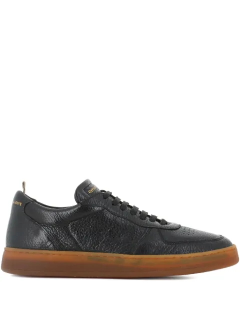 Officine Creative leather textured sneakers