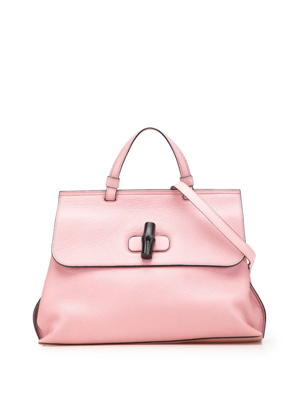 Gucci Pre-Owned 2016-2025 ミディアム レザー バンブー デイリー サッチェルバッグ - ピンク Gucci Pre-Owned 2016-2025 ミディアム レザー バンブー デイリー サッチェルバッグ - ピンク