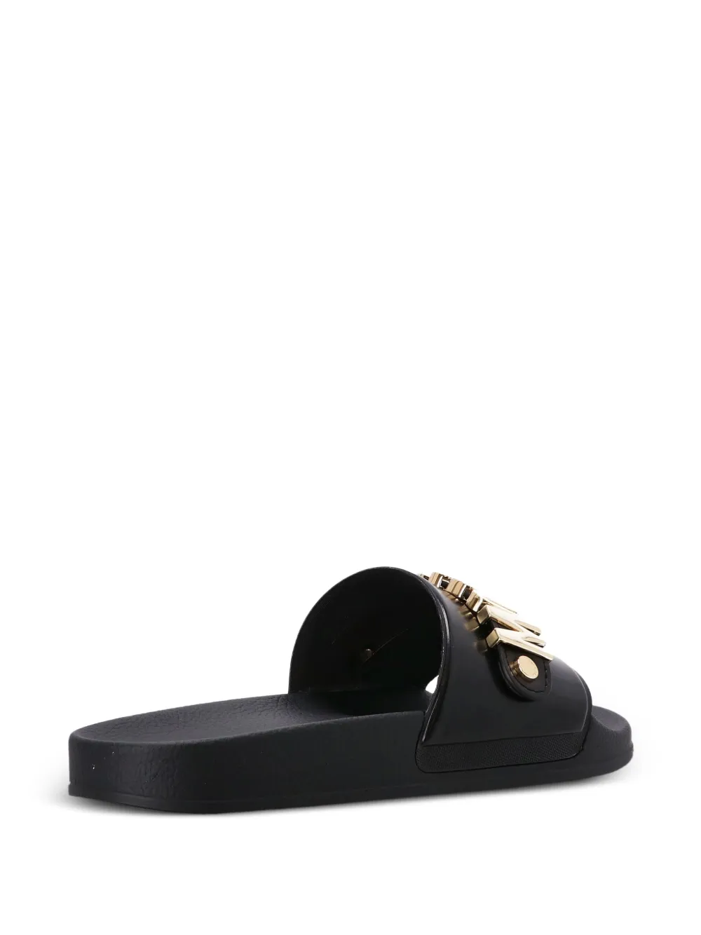 Moschino logo-plaque slides Black