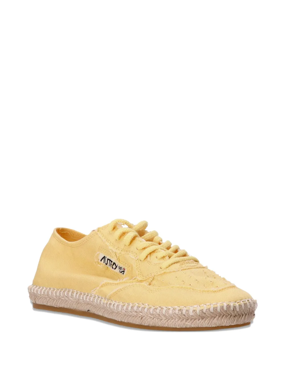 Autry lace-up espadrille trainers Yellow