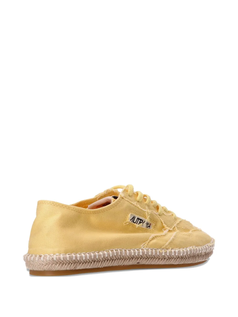 Autry lace-up espadrille trainers Yellow