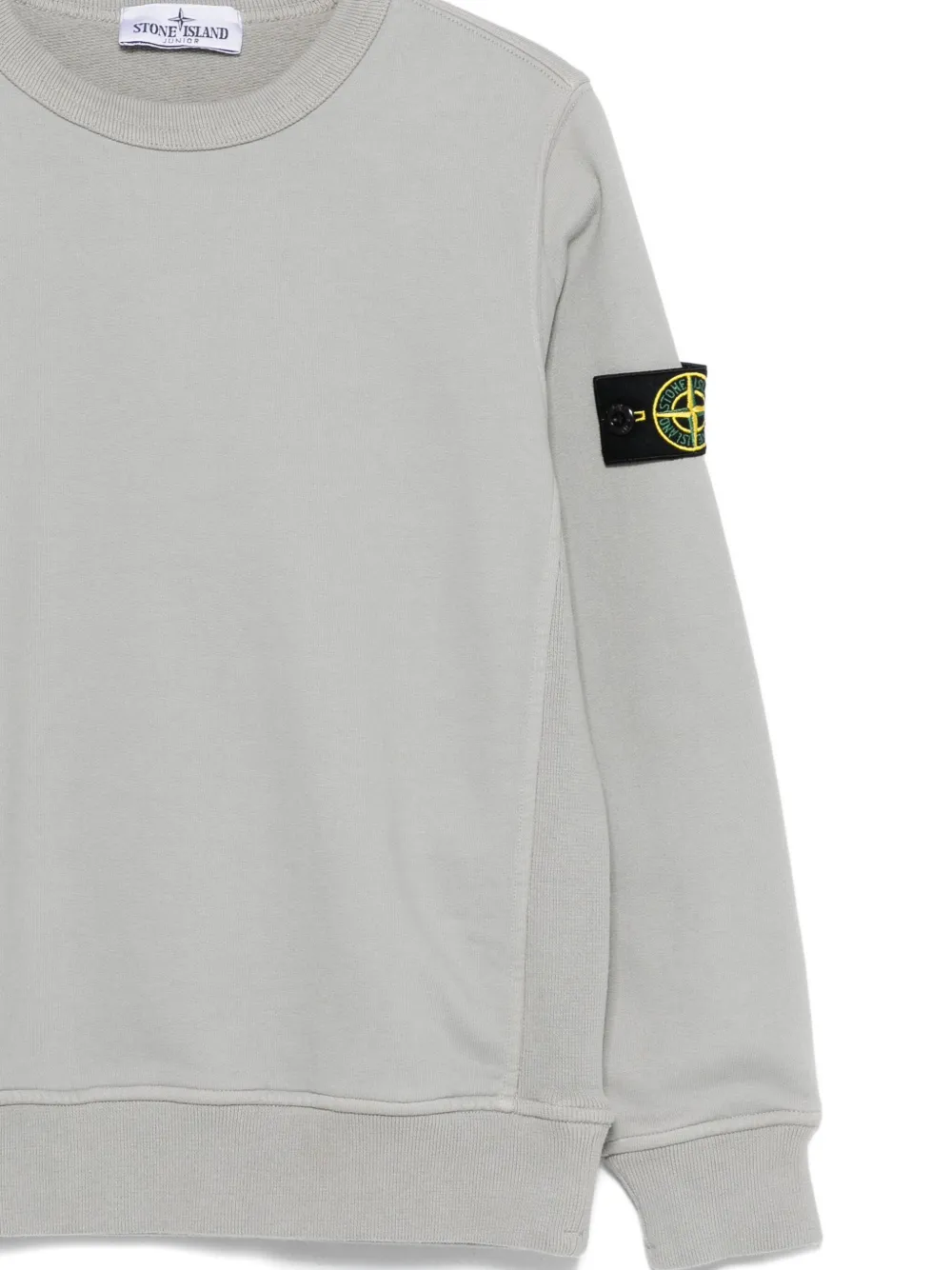 Stone Island Junior Sweater met Compass-logopatch Grijs