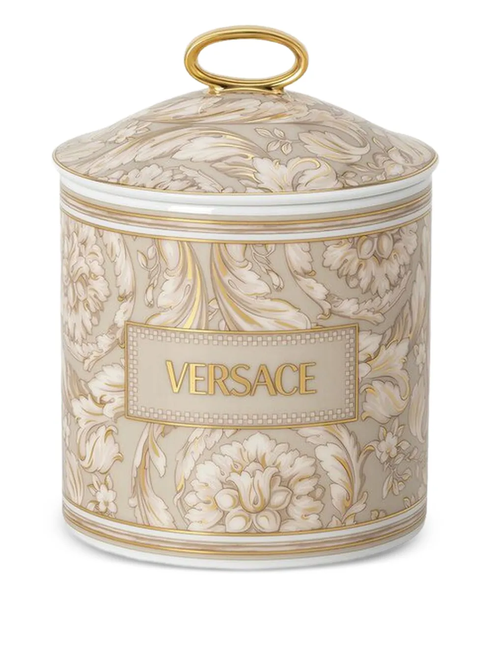 Versace large Barocco candle | Neutrals | Image 1
