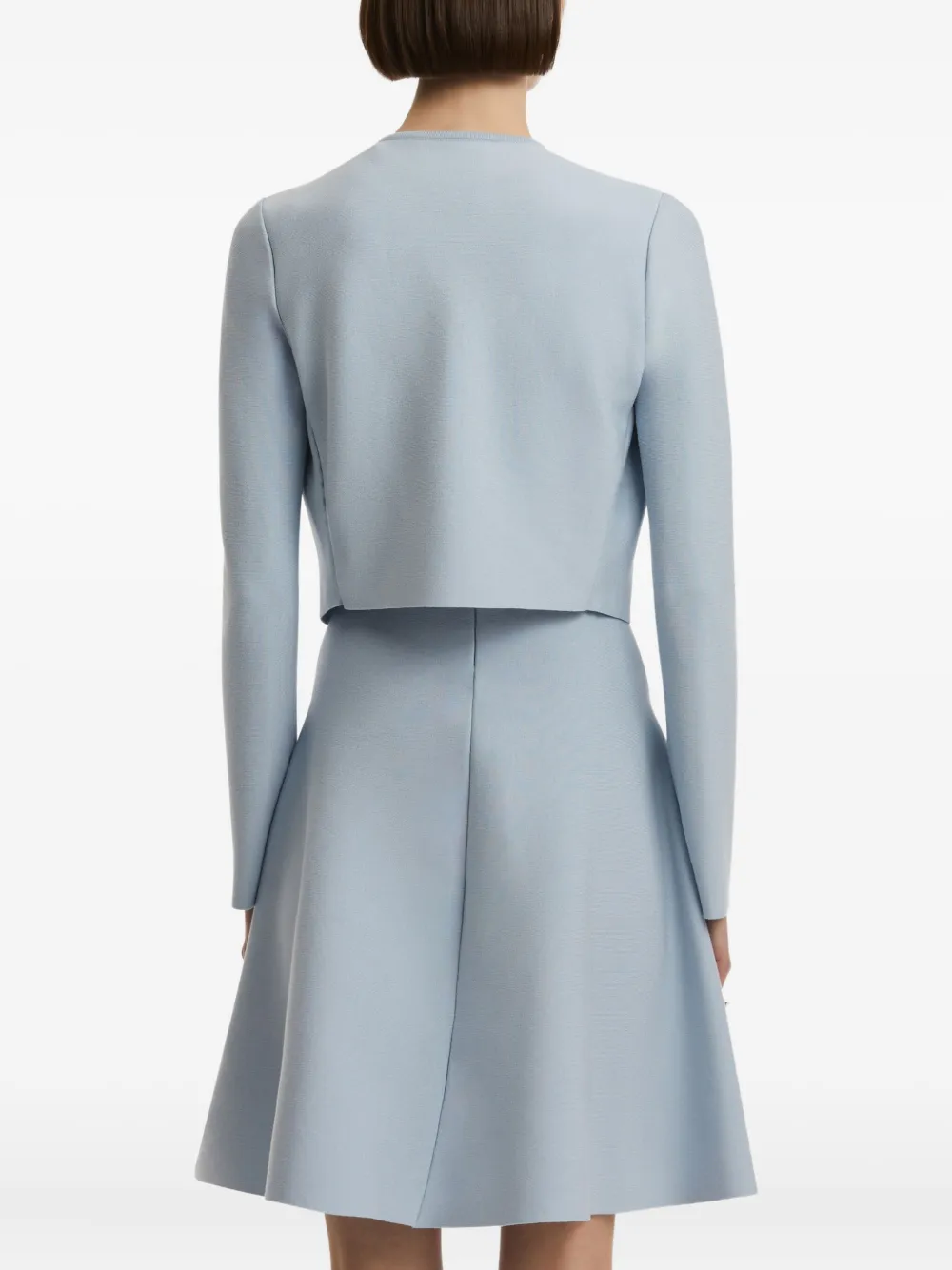 Oscar de la Renta Jurk met bloemenpatch Blauw