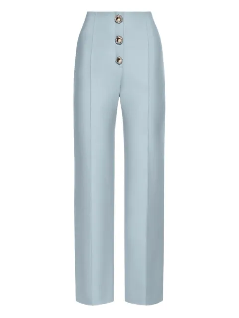 Oscar de la Renta embellished-button trousers