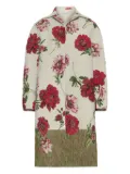 Oscar de la Renta Peony Unraveled jacquard coat - Neutrals