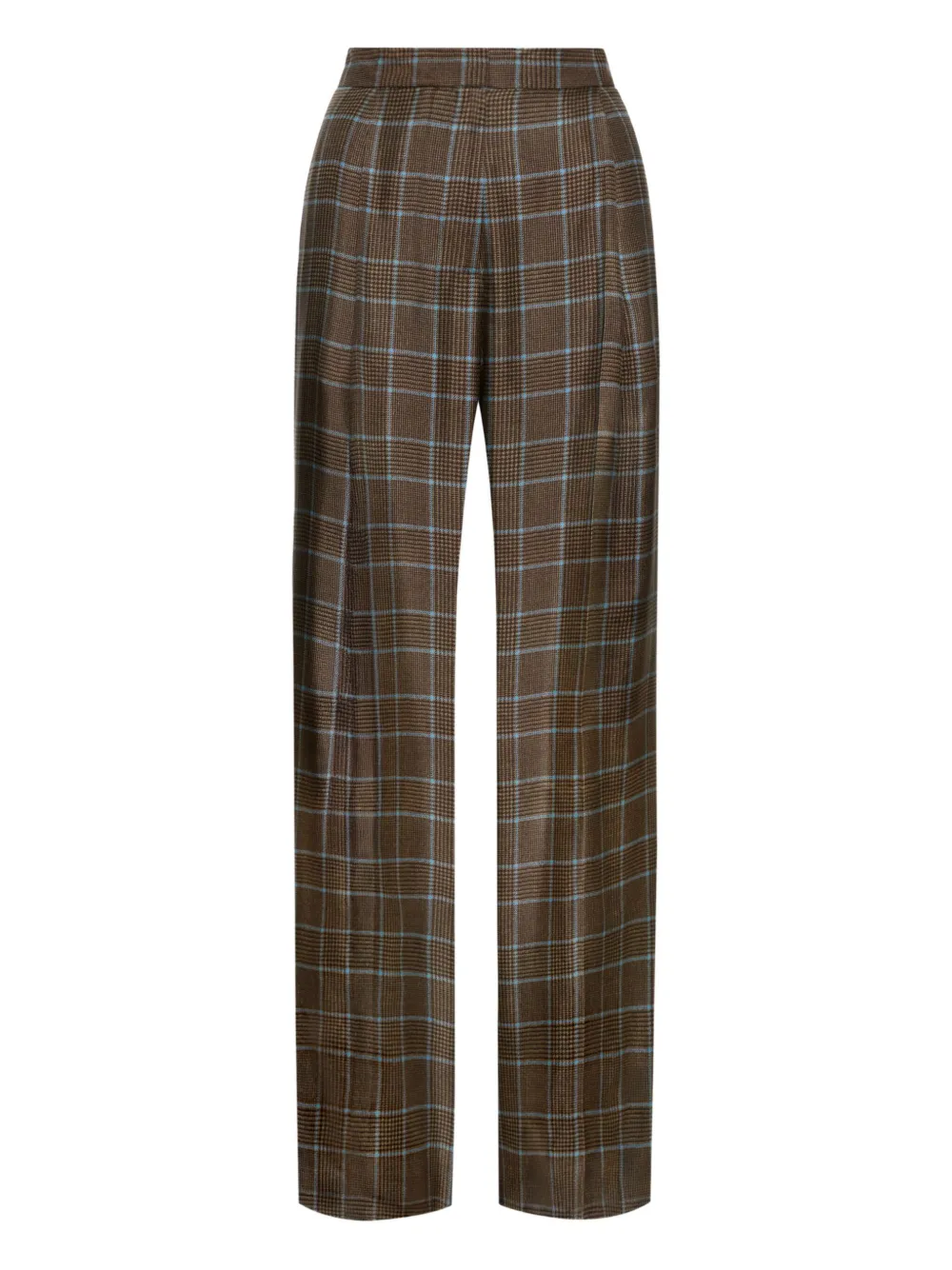 Oscar de la Renta Prince of Wales-check trousers | Brown | Image 1