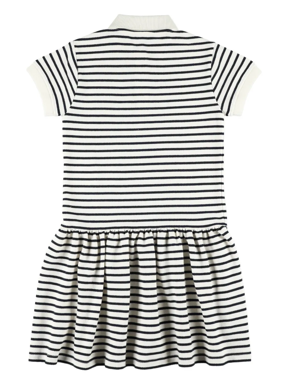 Golden Goose Kids striped polo dress Zwart
