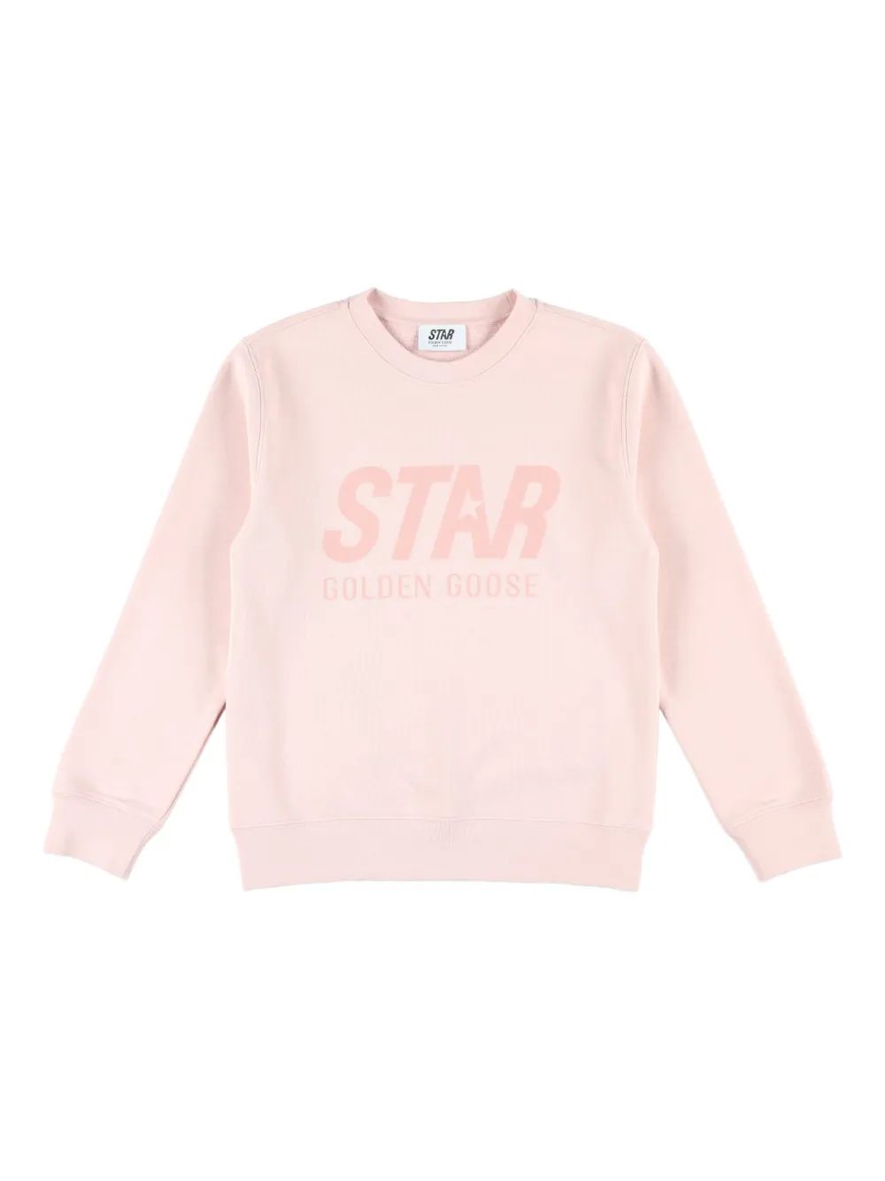 Golden Goose Kids logo-print fleece sweatshirt Roze