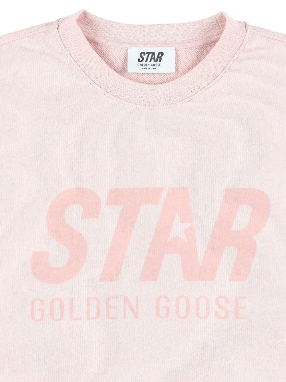 Golden Goose Kids logo-print fleece sweatshirt Roze