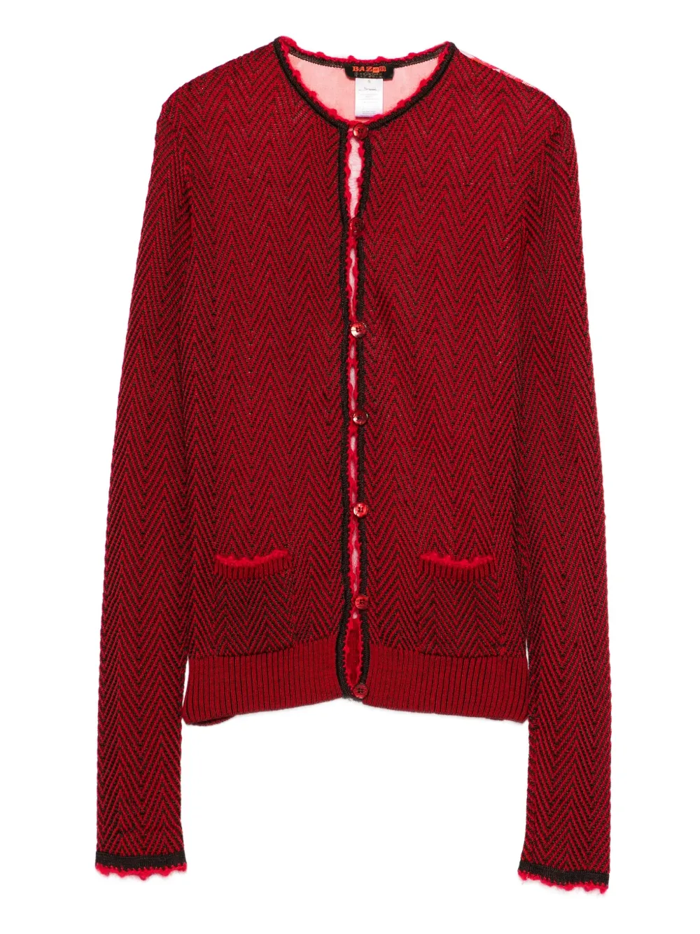 2000s herringbone-pattern floral-print jacket