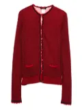 Christian Lacroix Pre-Owned 2000s herringbone-pattern floral-print jacket - Red