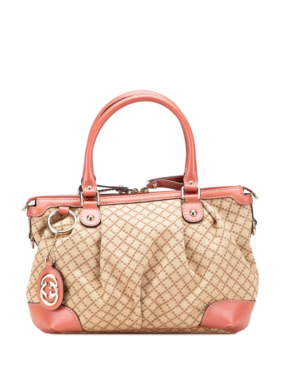 Gucci Pre-Owned 2000-2015 ディアマンテ キャンバス スーキー サッチェルバッグ - ブラウン Gucci Pre-Owned 2000-2015 ディアマンテ キャンバス スーキー サッチェルバッグ - ブラウン