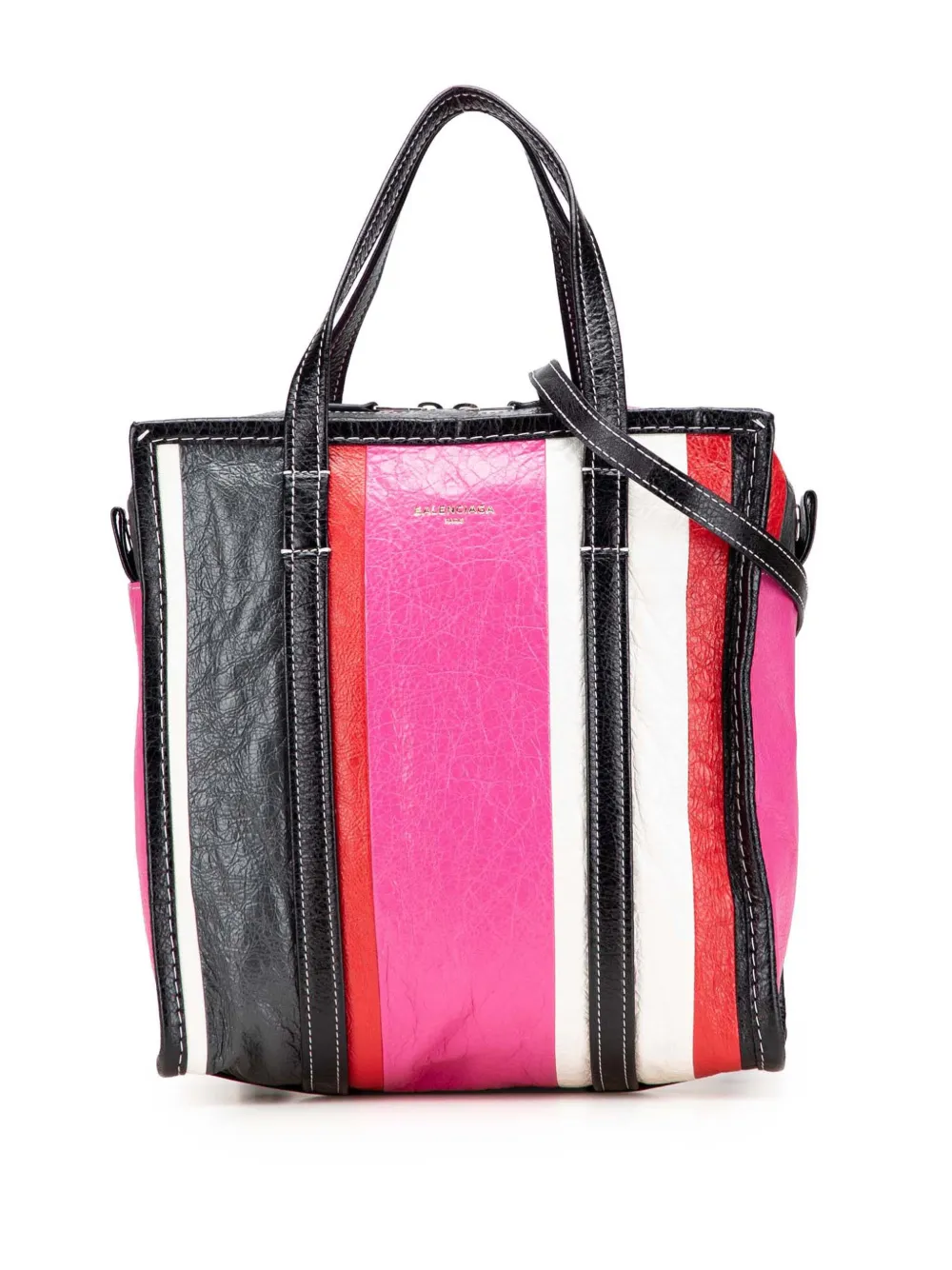 Balenciaga Pre-Owned 2018 S ラムスキン バザール ショッパー サッチェルバッグ - ピンク Balenciaga Pre-Owned 2018 S ラムスキン バザール ショッパー サッチェルバッグ - ピンク