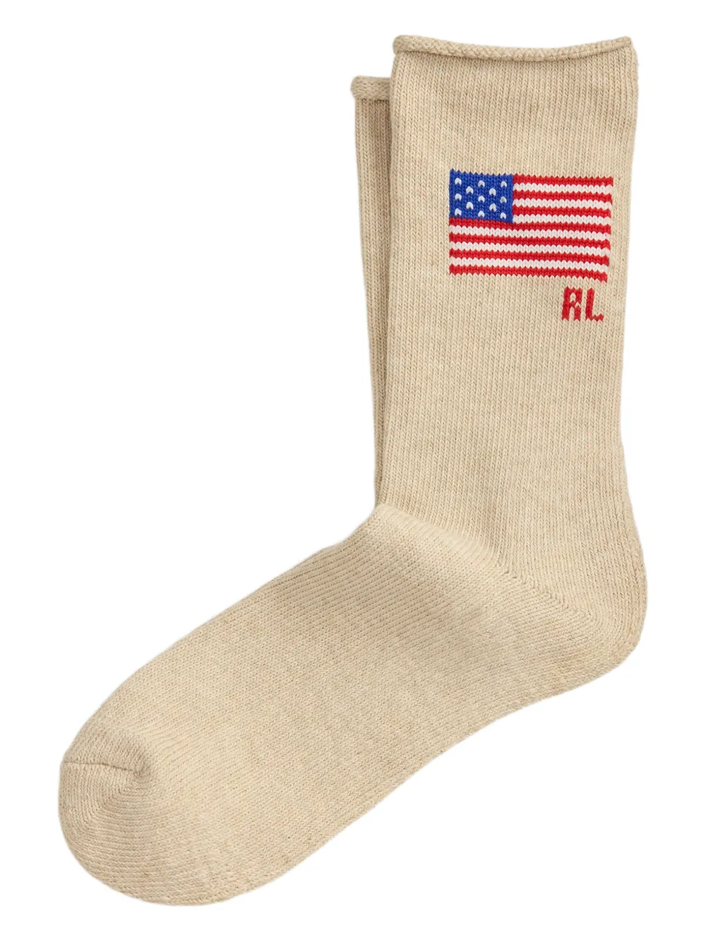 Polo Ralph Lauren flag-detail socks | Neutrals | Image 1