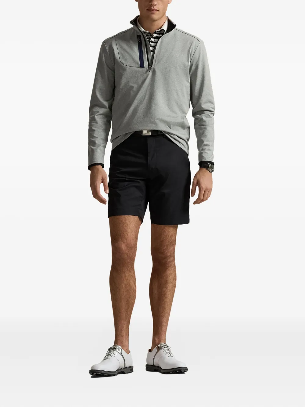 RLX Ralph Lauren Sweater met halve rits - Grijs