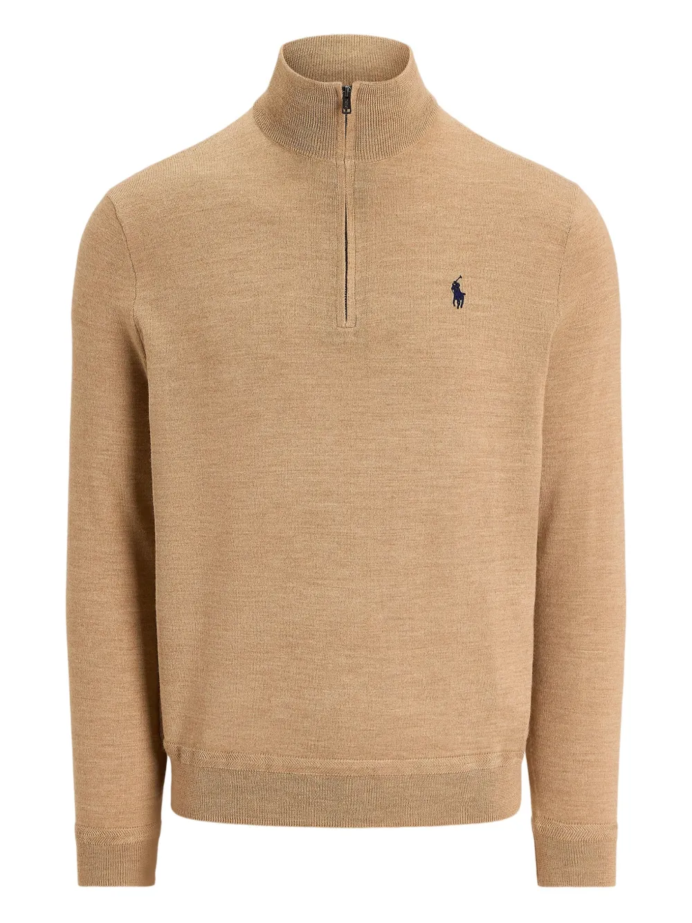 RLX Ralph Lauren mock-neck half-zip sweater Beige