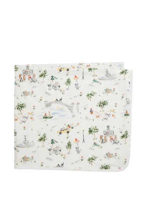 POLO RALPH LAUREN KIDS park-print cotton blanket