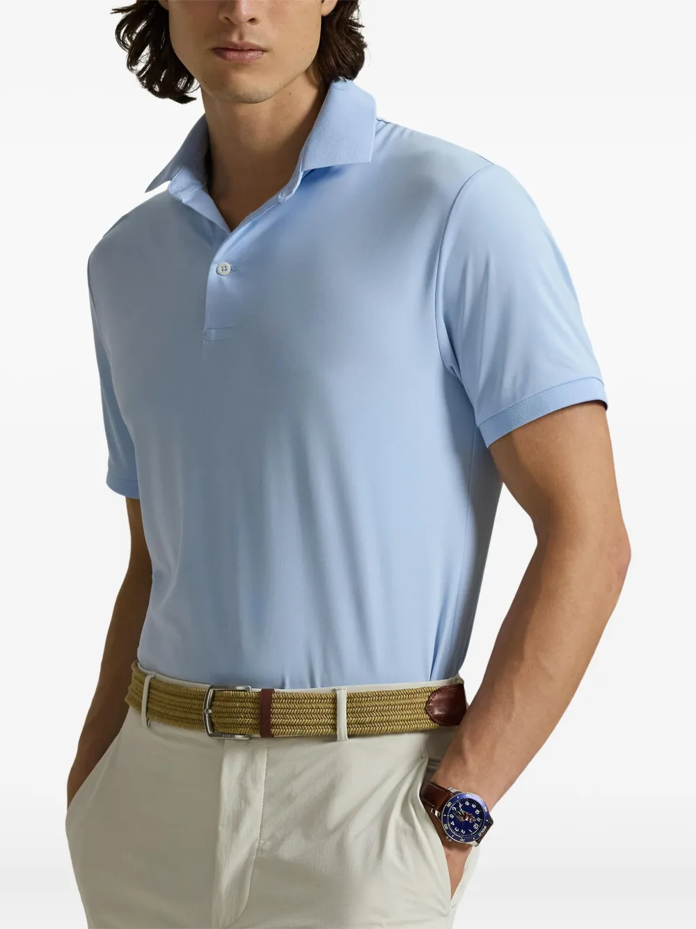 RLX Ralph Lauren short-sleeve polo shirt Blauw
