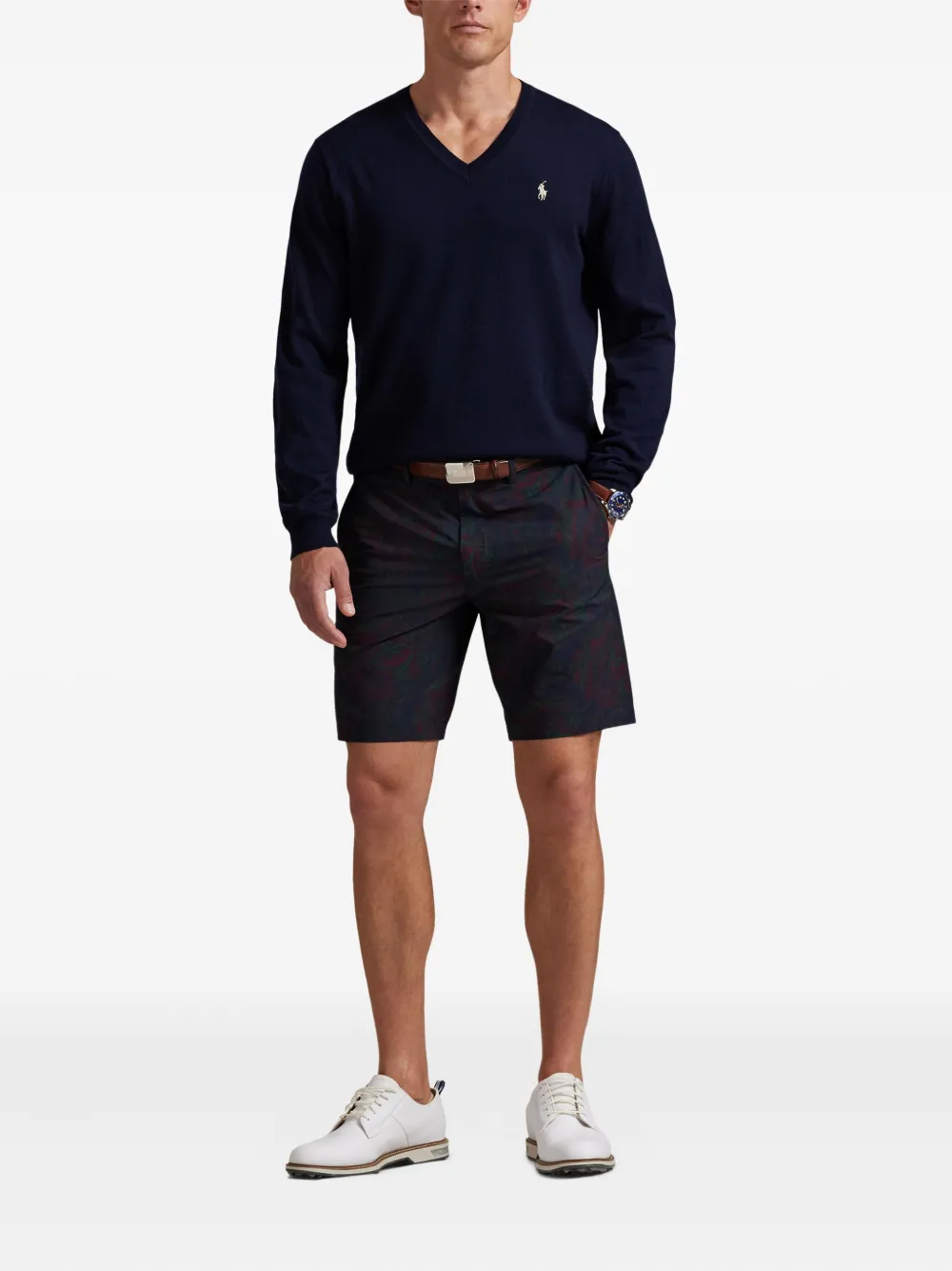 RLX Ralph Lauren V-neck long-sleeve sweater | Knitted Sweaters | Image 2