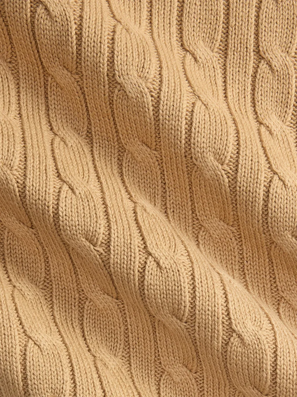 POLO RALPH LAUREN KIDS cable-knit blanket Beige
