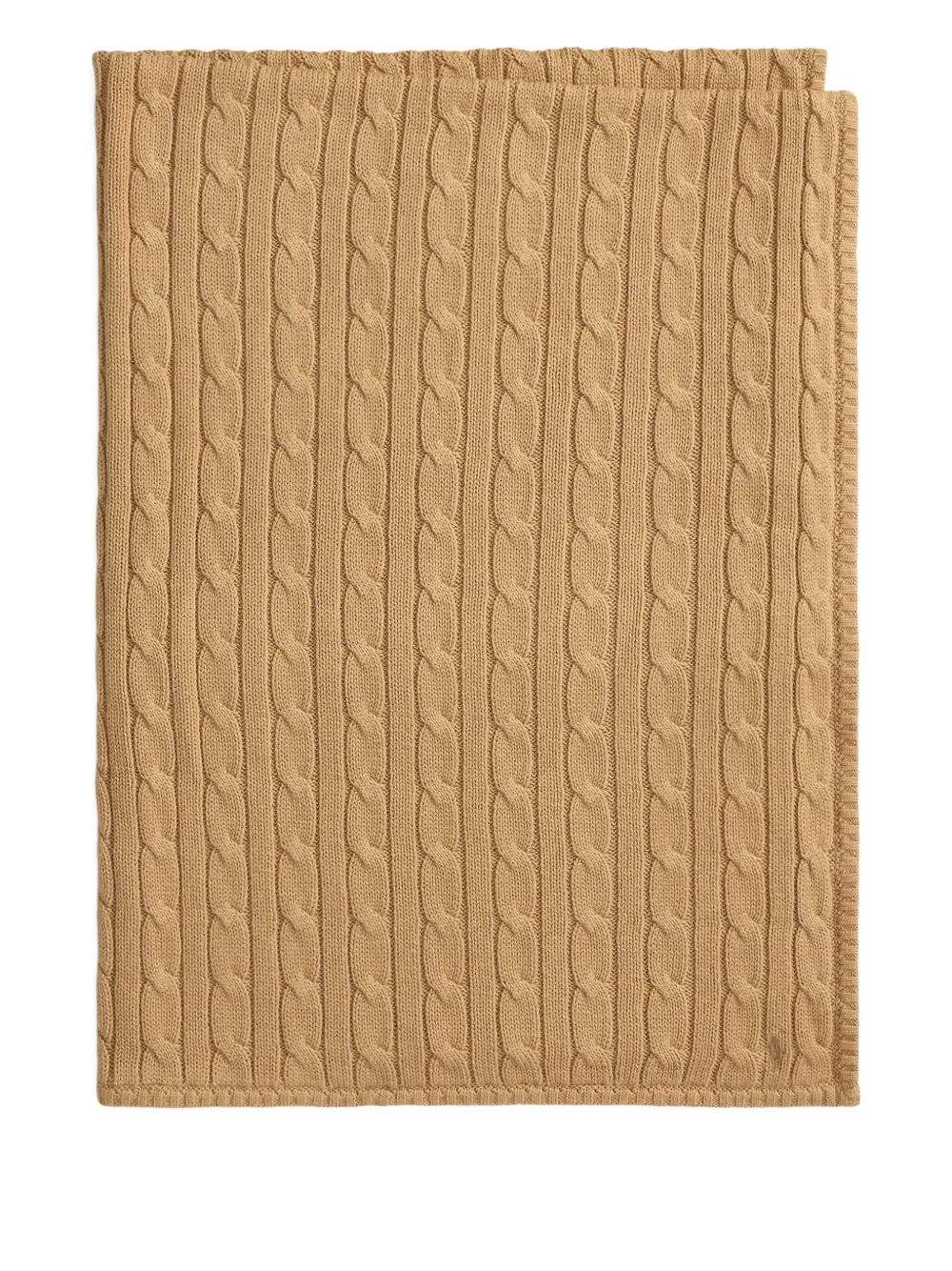 POLO RALPH LAUREN KIDS cable-knit blanket Beige