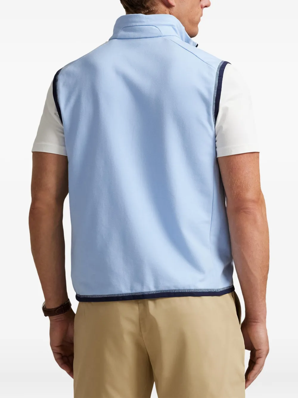 RLX Ralph Lauren Top met opstaande hals en rits Blauw