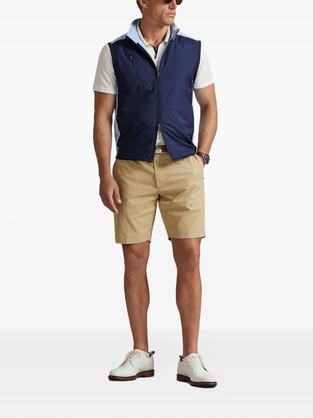 RLX Ralph Lauren Top met opstaande hals en rits Blauw