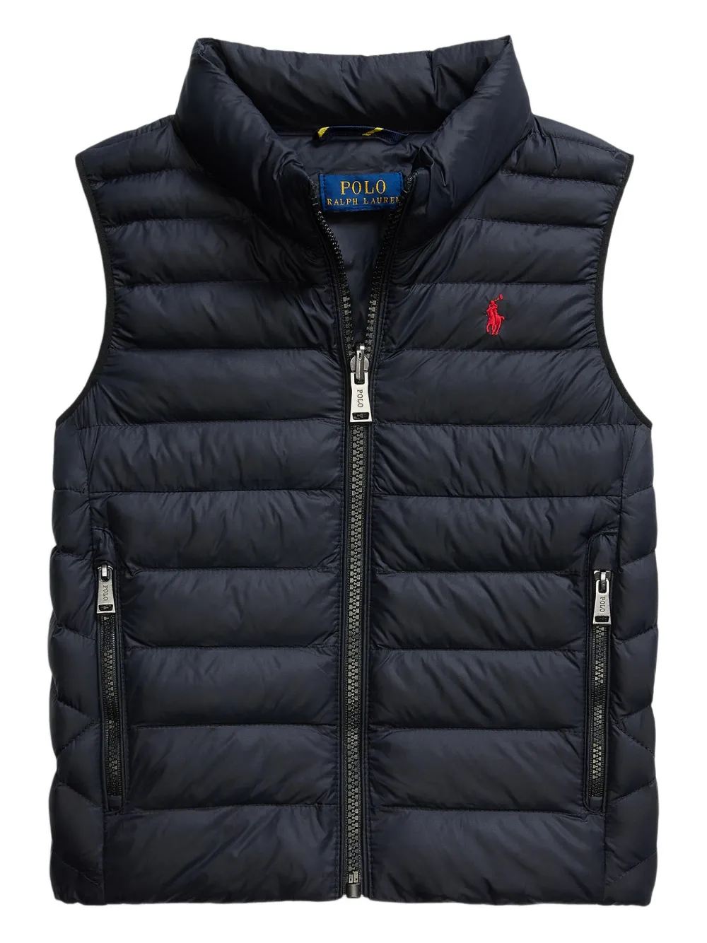 POLO RALPH LAUREN KIDS packable quilted gilet Zwart