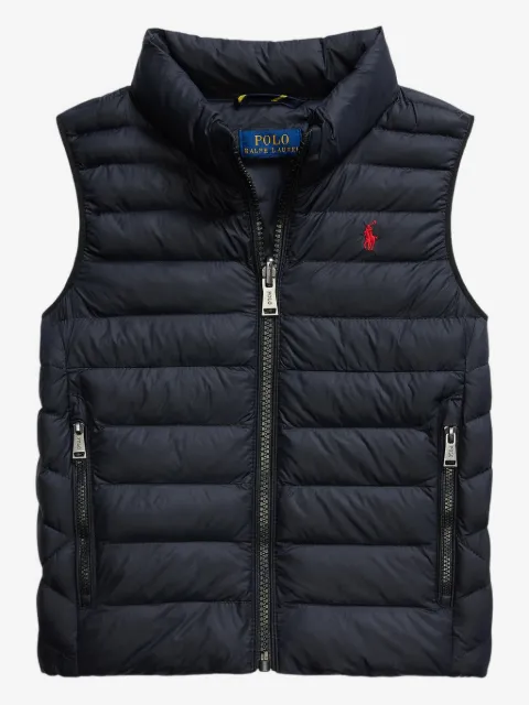 POLO RALPH LAUREN KIDS chaleco capitonado con diseño plegable