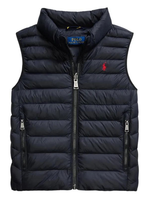 POLO RALPH LAUREN KIDS キルティング ベスト | ブラック | FARFETCH JP