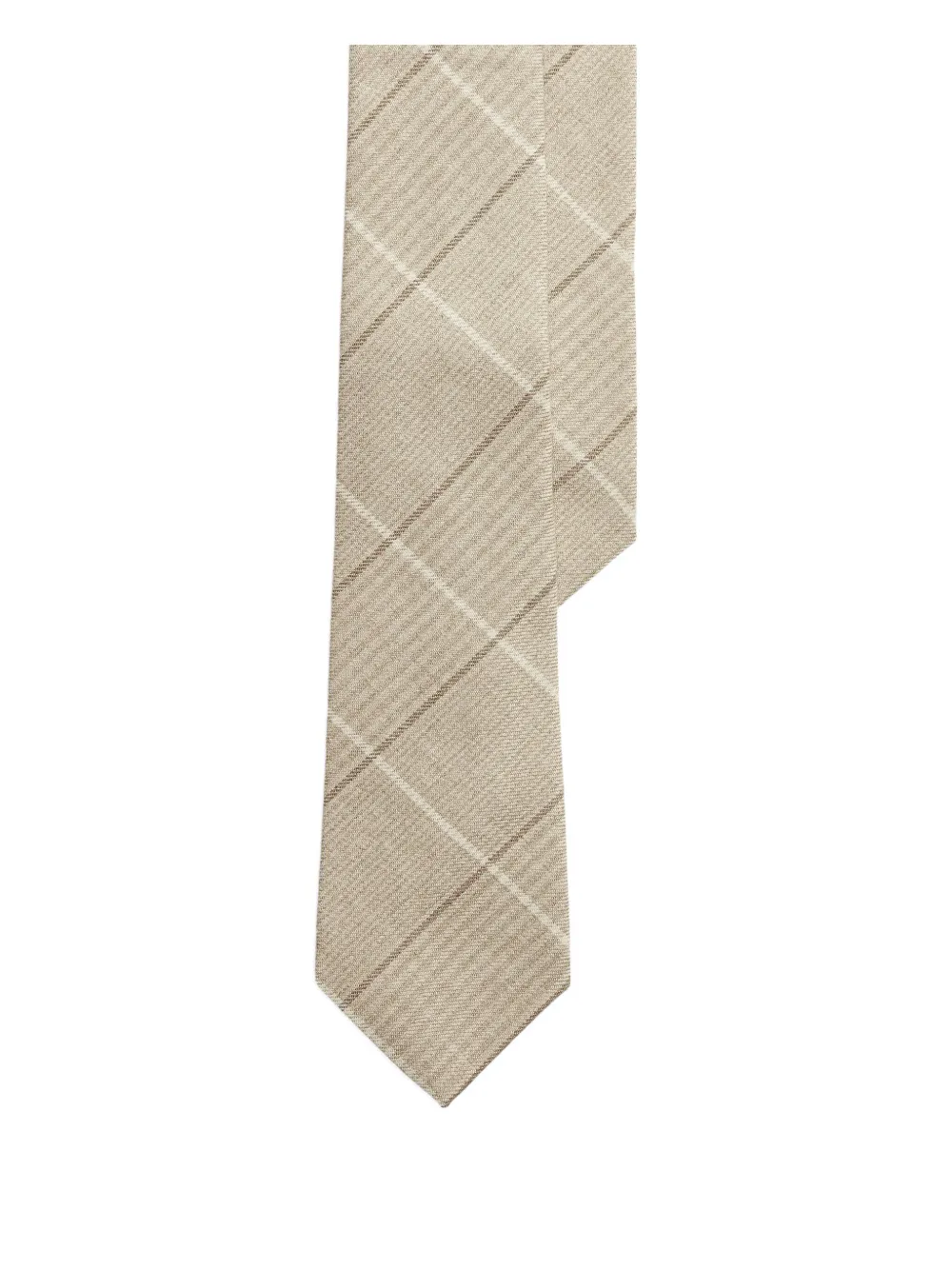 Ralph Lauren Purple Label plaid-check tie | Neutrals | Image 1