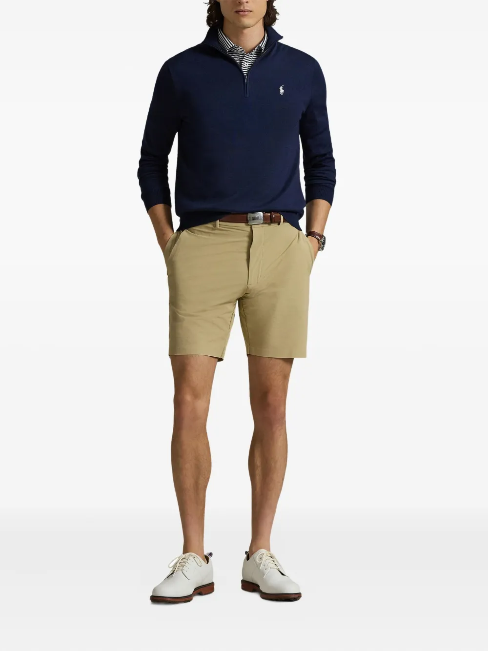 RLX Ralph Lauren mock-neck half-zip sweater - Blauw