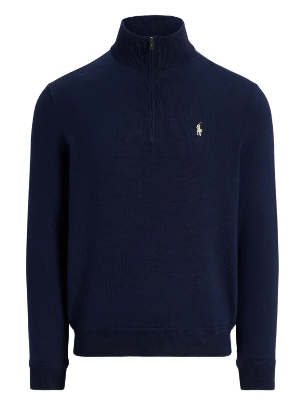 RLX Ralph Lauren ハーフジップ セーター | ブルー | FARFETCH JP