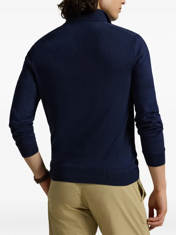 RLX Ralph Lauren ハーフジップセーター 青 RLX Ralph Lauren ハーフジップ セーター | ブルー | FARFETCH JP