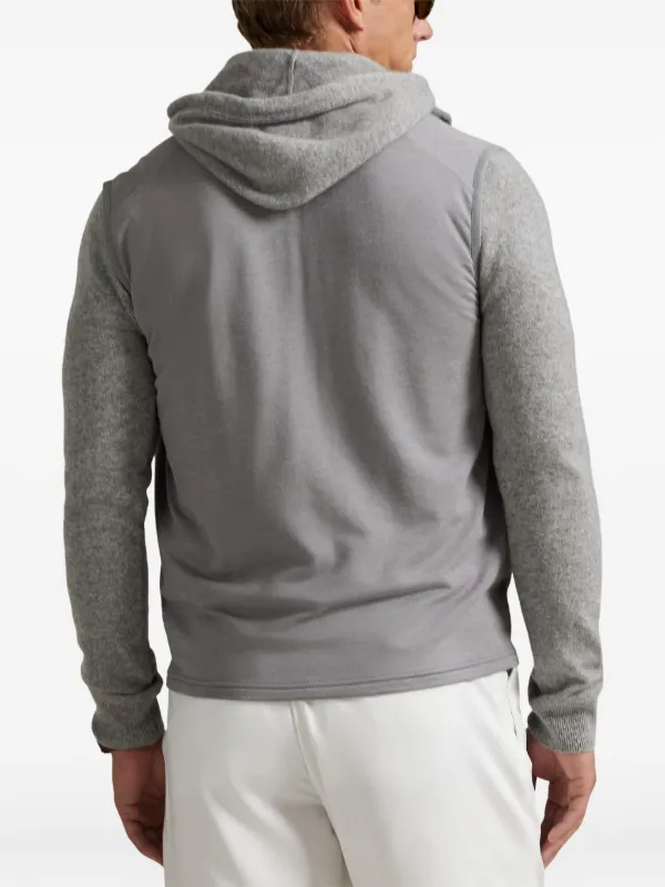 RLX Ralph Lauren フーデッド キルティングベスト | グレー | FARFETCH JP