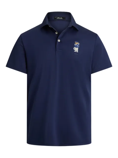 RLX Ralph Lauren bear-embroidered piqué polo shirt