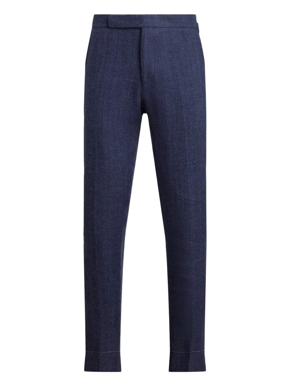 Ralph Lauren Purple Label herringbone trousers Blauw