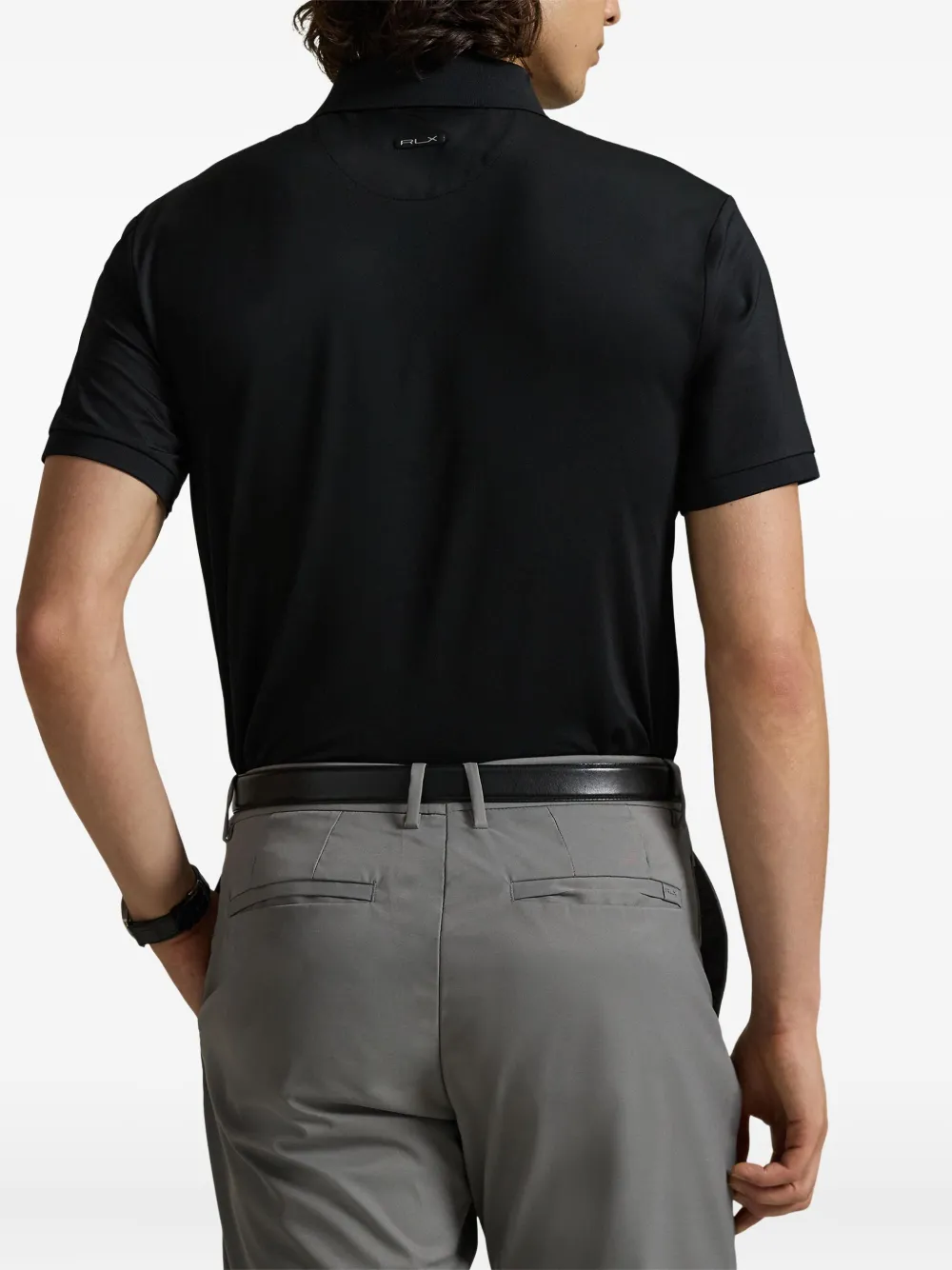 RLX Ralph Lauren short-sleeve polo shirt Zwart