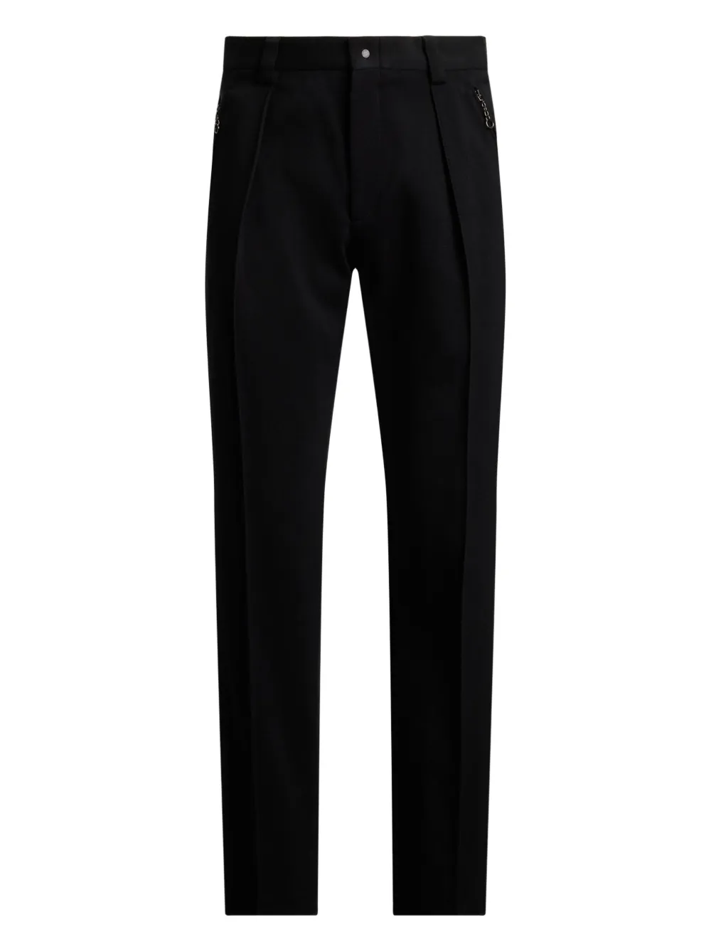 Ralph Lauren Purple Label pleated flat-front trousers | Black | Image 1