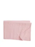POLO RALPH LAUREN KIDS cable-knit cashmere blanket - Pink