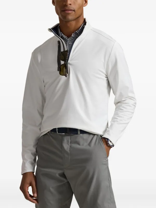 RLX Ralph Lauren mock-neck half-zip Pullover | White