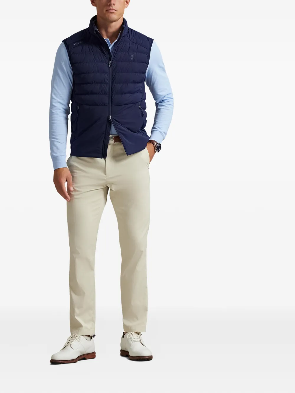 RLX Ralph Lauren Gilet met geborduurd logo Blauw