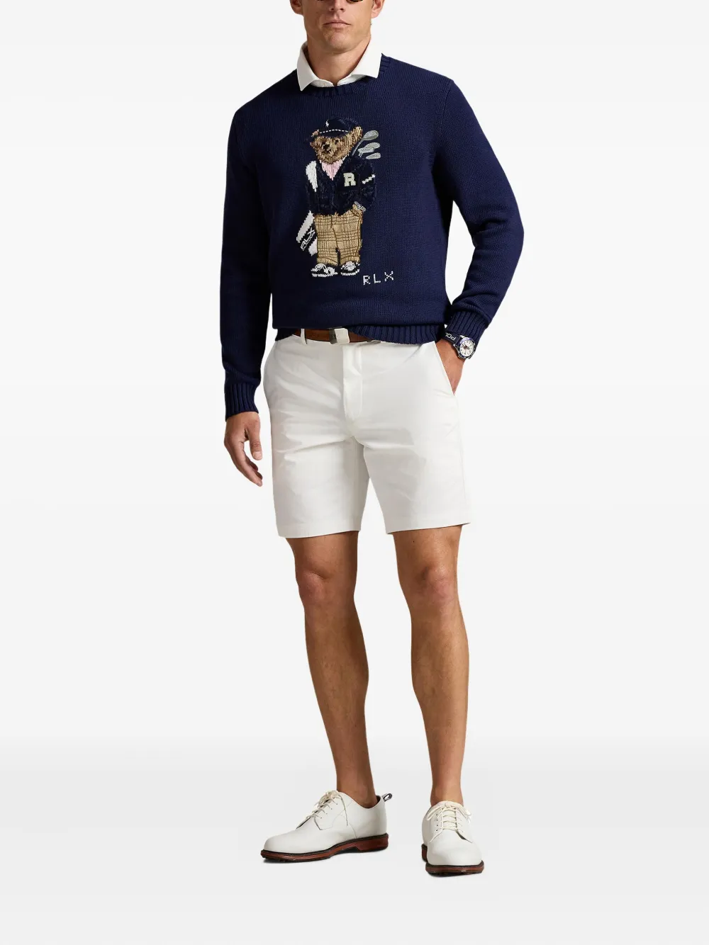 RLX Ralph Lauren Polo Bear-embroidered crew-neck sweater | Knitted Sweaters | Image 2
