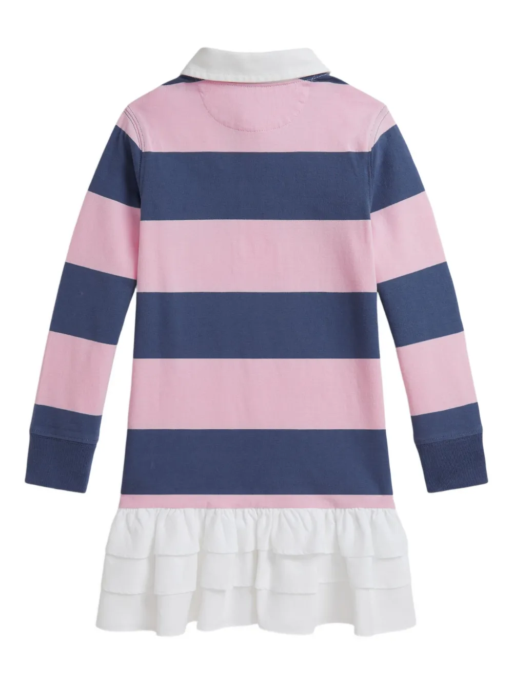 POLO RALPH LAUREN KIDS striped rugby dress Roze