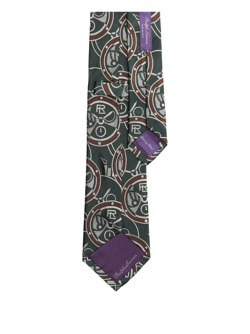 Ralph Lauren Purple Label Stropdas met logo-jacquard - Groen