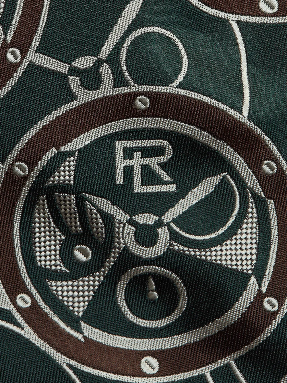 Ralph Lauren Purple Label Stropdas met logo-jacquard Groen