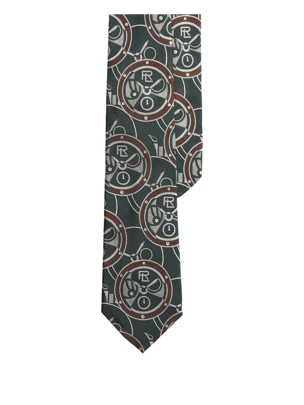 Ralph Lauren Purple Label logo-jacquard tie | Green | Image 1
