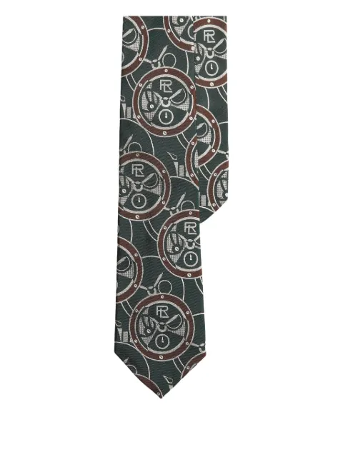 Ralph Lauren Purple Label logo-jacquard tie